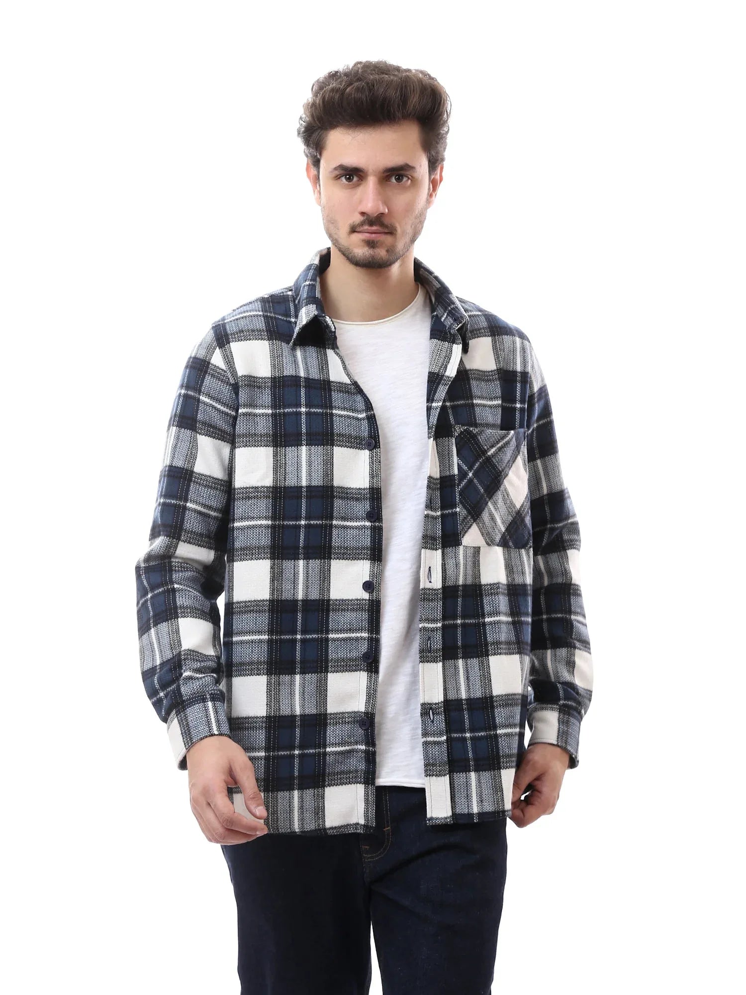 Blazer pour homme à motif carreaux au design moderne - OSH23ACCR19837TM1 - Justyol