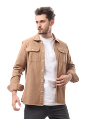 Chemise pour homme à motifs au design moderne avec des boutons frontaux - OSH23AECR19826TM1