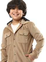 Veste d’hiver enfant moderne avec poches et boutons - OSH23AECR19852TB1