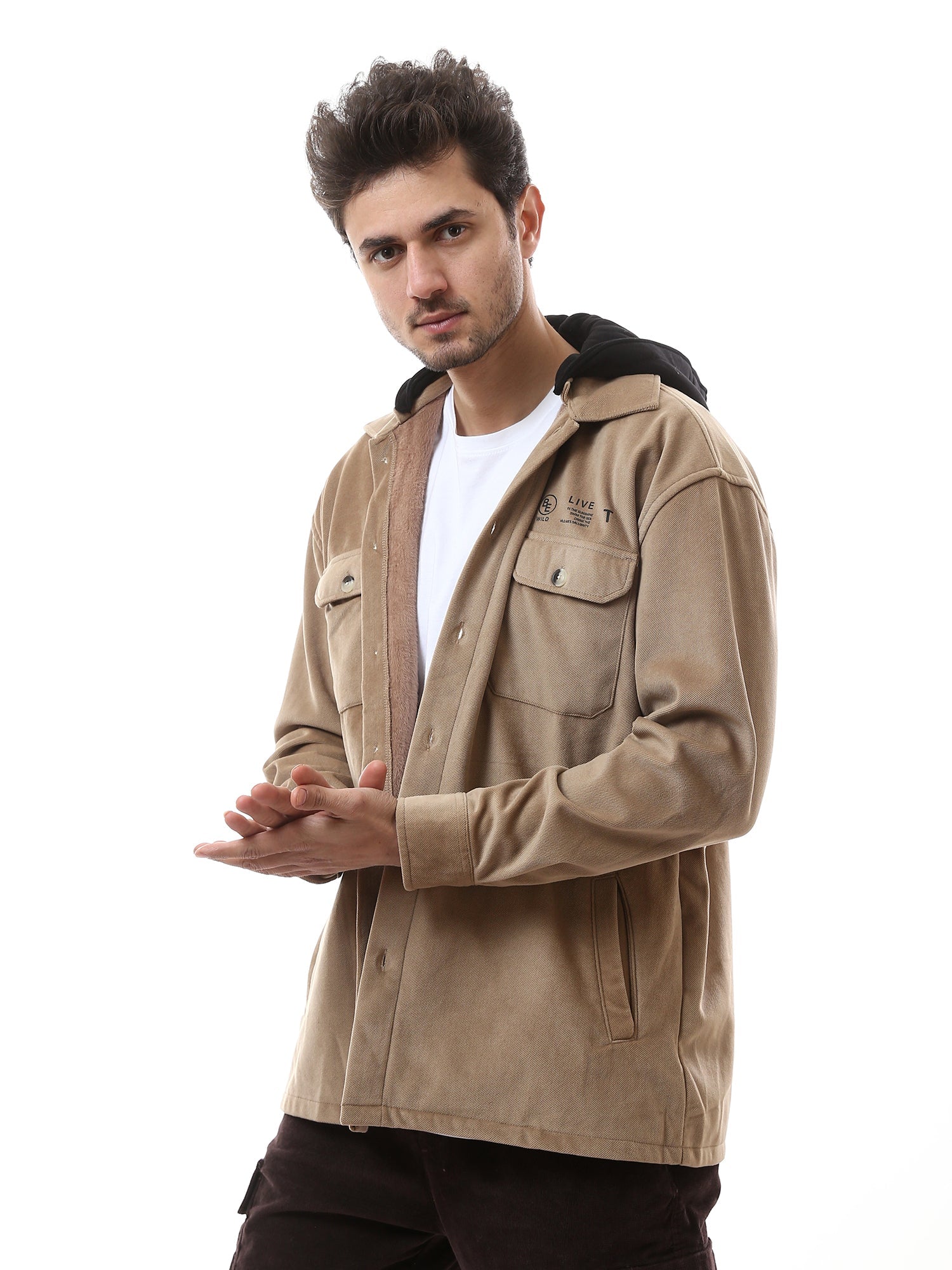 Veste Homme Moderne avec Capuche Amovible – Confort et Style pour Tous les Jours - OSH23AECR19852TM1