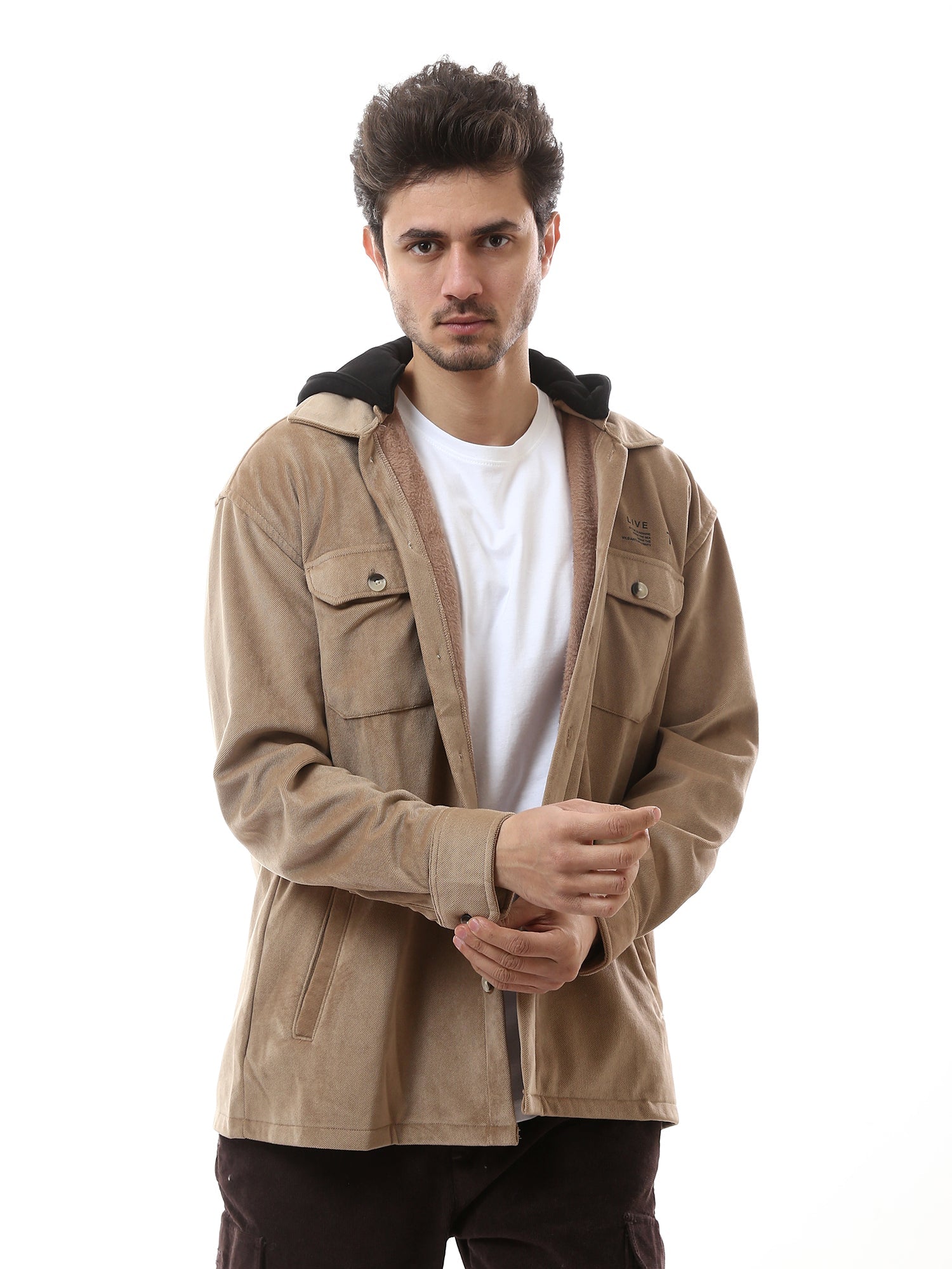 Veste Homme Moderne avec Capuche Amovible – Confort et Style pour Tous les Jours - OSH23AECR19852TM1