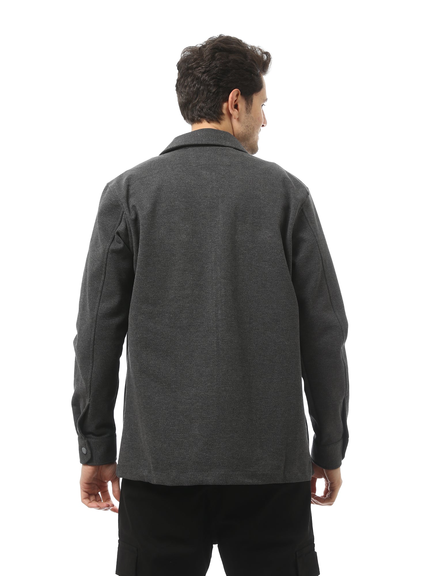 Veste casual homme zippée avec poches avant en biais - OSH23APCR19807TM1