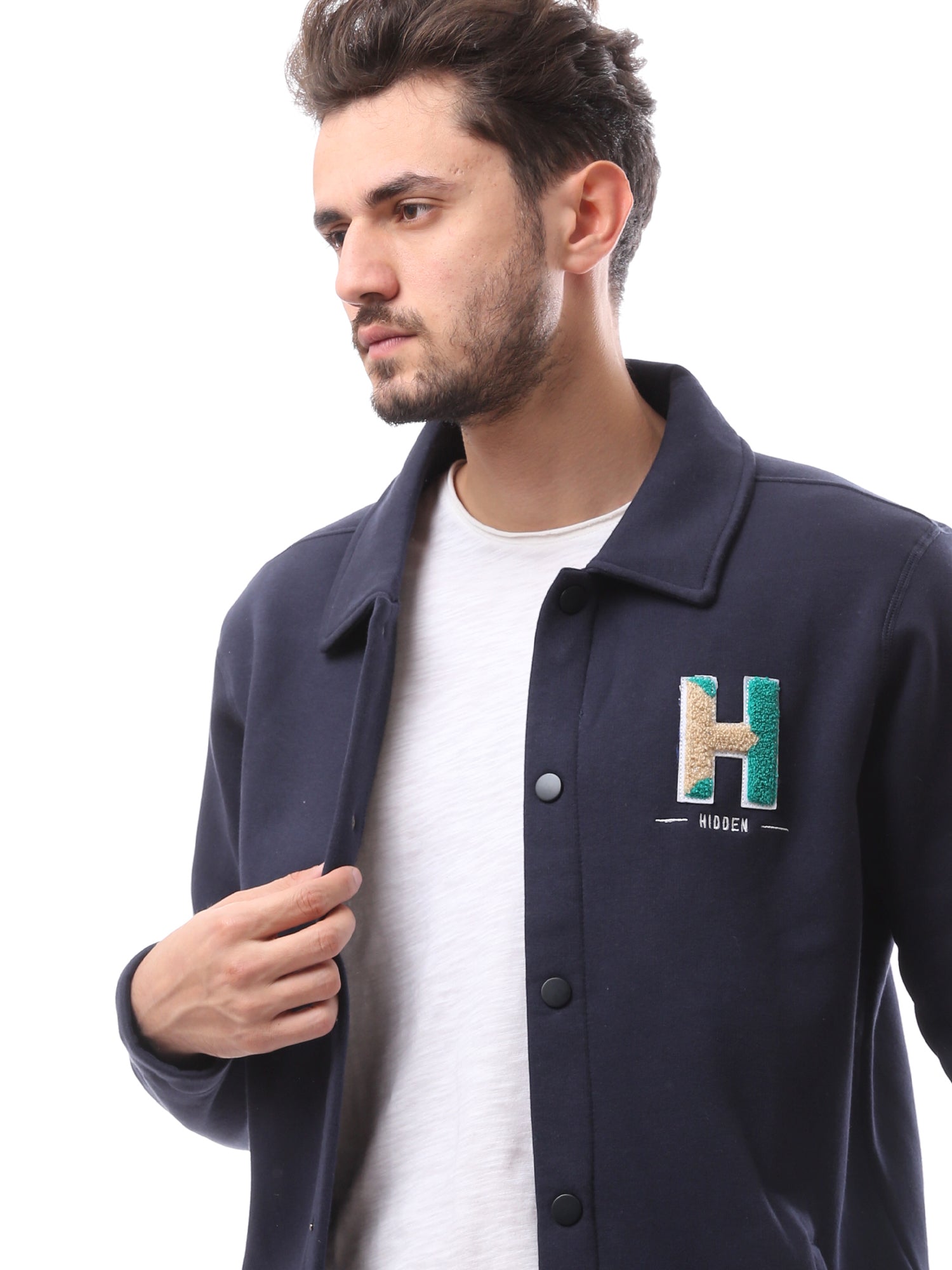 Veste pour homme de sport avec imprimé lettre H – Design moderne et confortable - OSH23APCR19834TM1