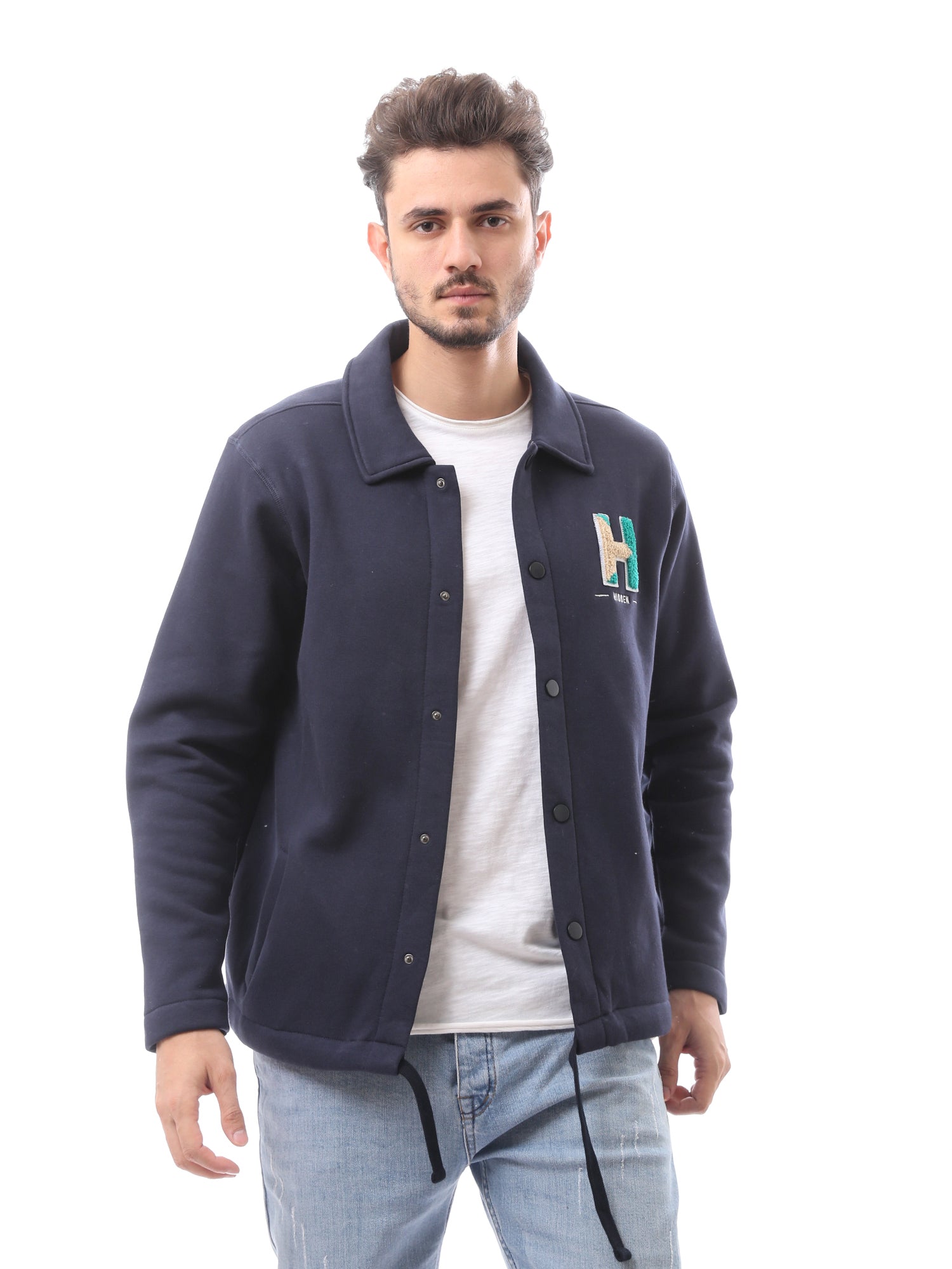 Veste pour homme de sport avec imprimé lettre H – Design moderne et confortable - OSH23APCR19834TM1