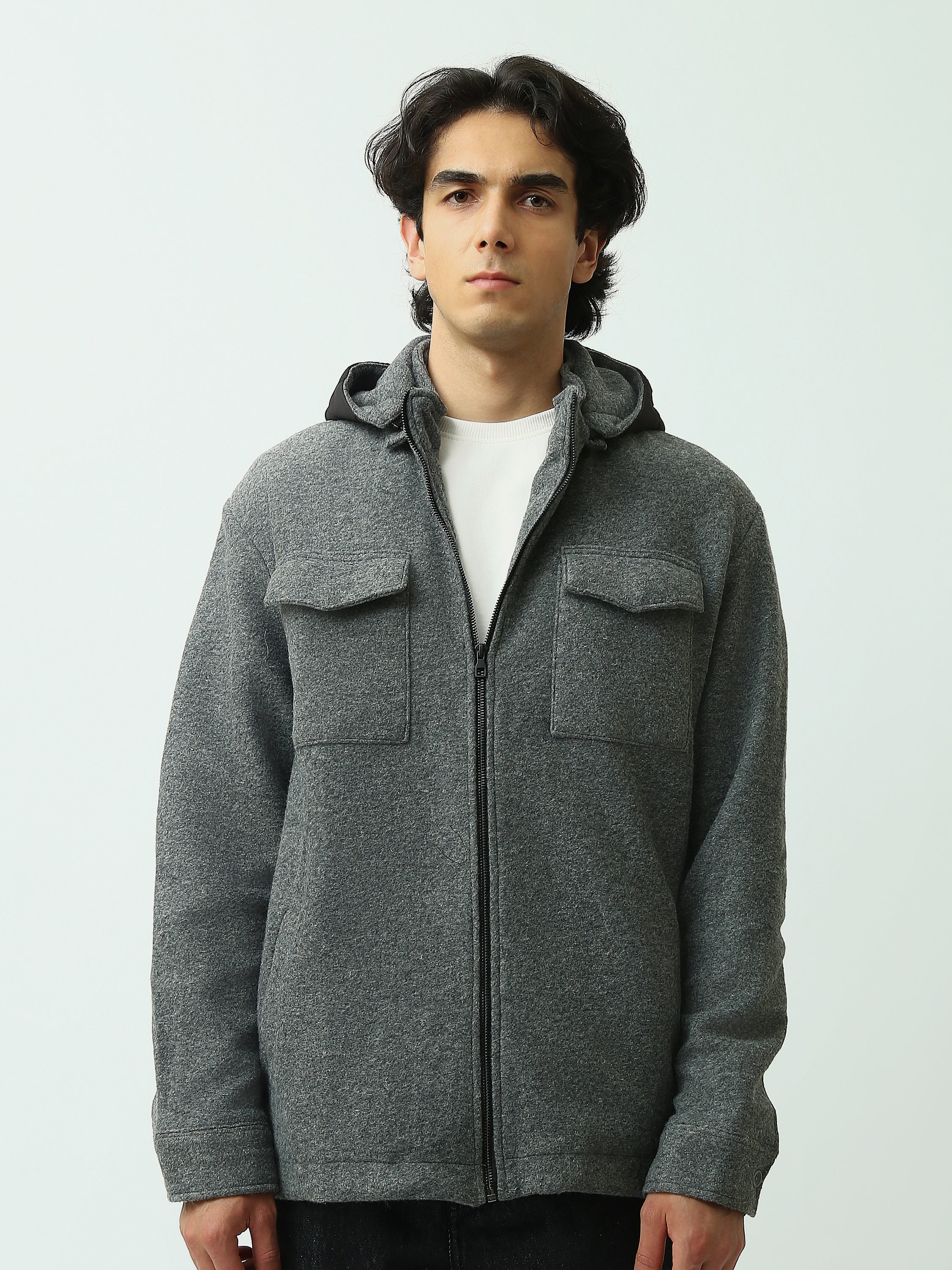 Veste Homme à Capuche avec Fermeture Éclair - Confort et Style Moderne - OSH25WBCD19118TM1