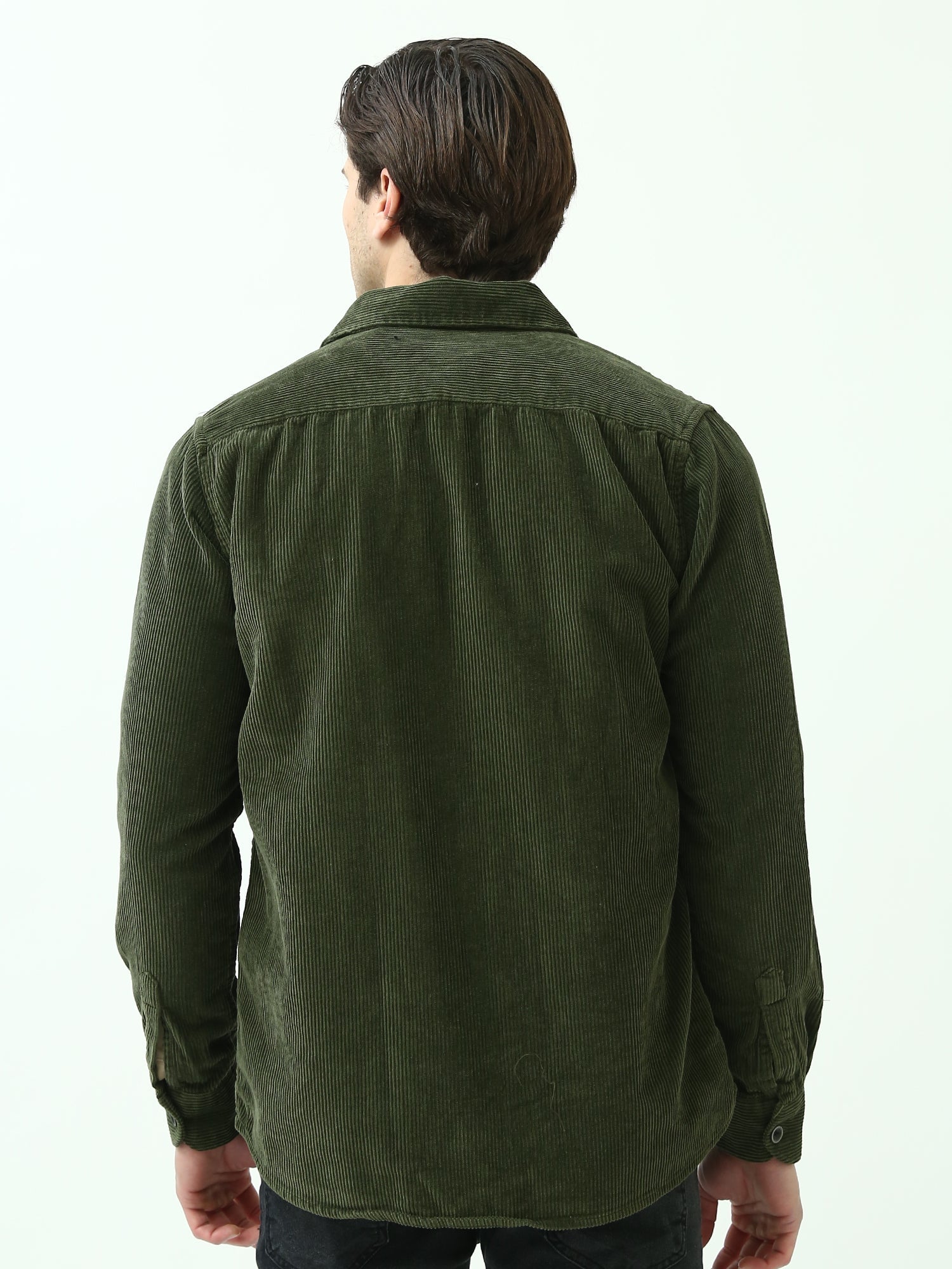 Chemise Homme en Corduroy – Élégance et Confort avec Design Classique et Pratique - OSH25WEUR19131TM1