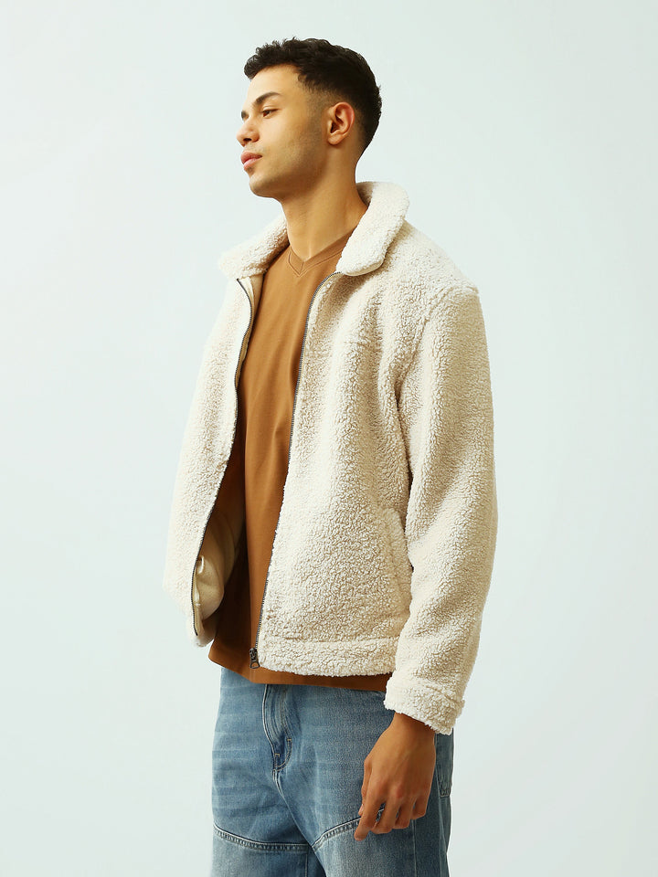 Veste Homme en Polaire Sherpa à Col Rabattu – Style Casual - OSH26WESR19207TM1