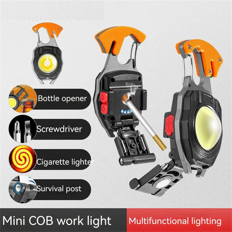 Mini Lampe Porte-Clés LED 10W Rechargeable USB – 500 mAh