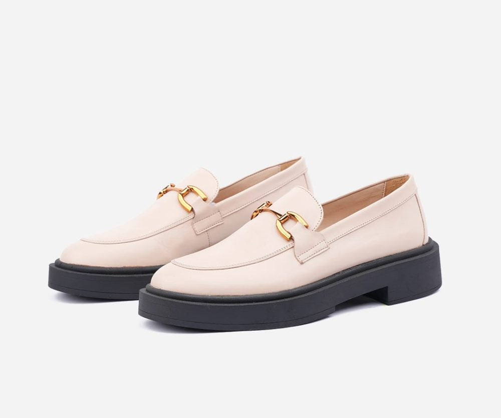 Mocassins effet serpent à semelle épaisse – op200