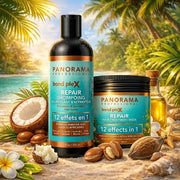 مجموعة PANORAMA Professional Bond PlexX Repair – شامبو وماسك لإصلاح وترطيب الشعر التالف