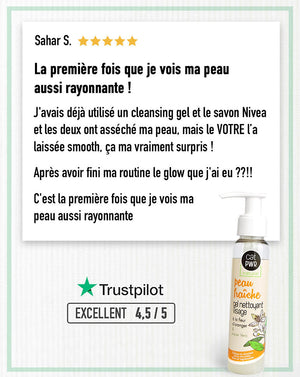 PEAU FRAÎCHE Gel Nettoyant Visage Sans Sulfate pour un Éclat Naturel | UrbanK URBANK