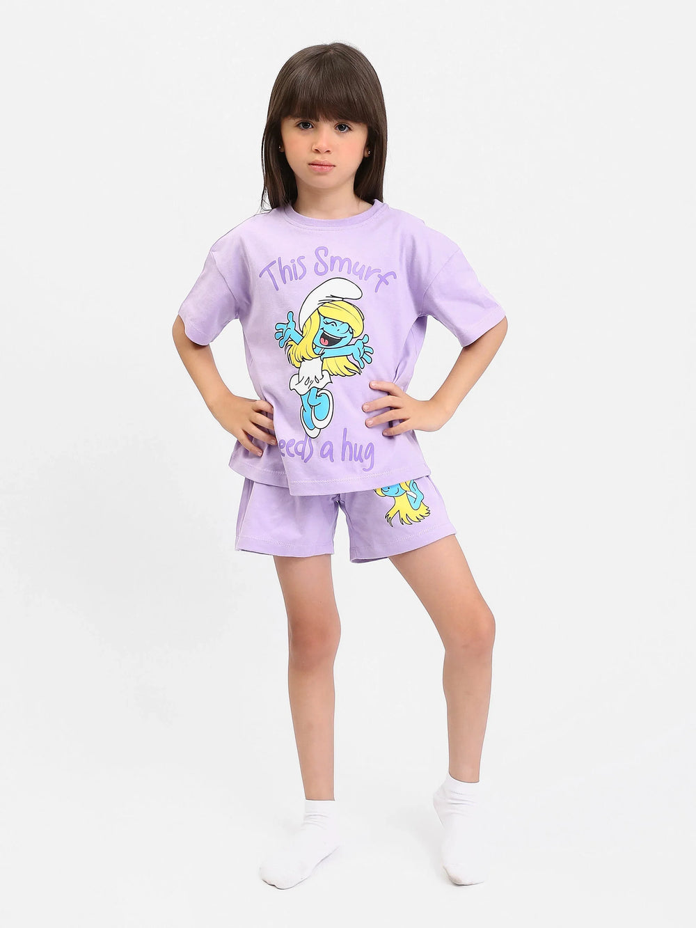 Ensemble Pyjama Fille "Smurfette" - PJS24SSNN71020MG1