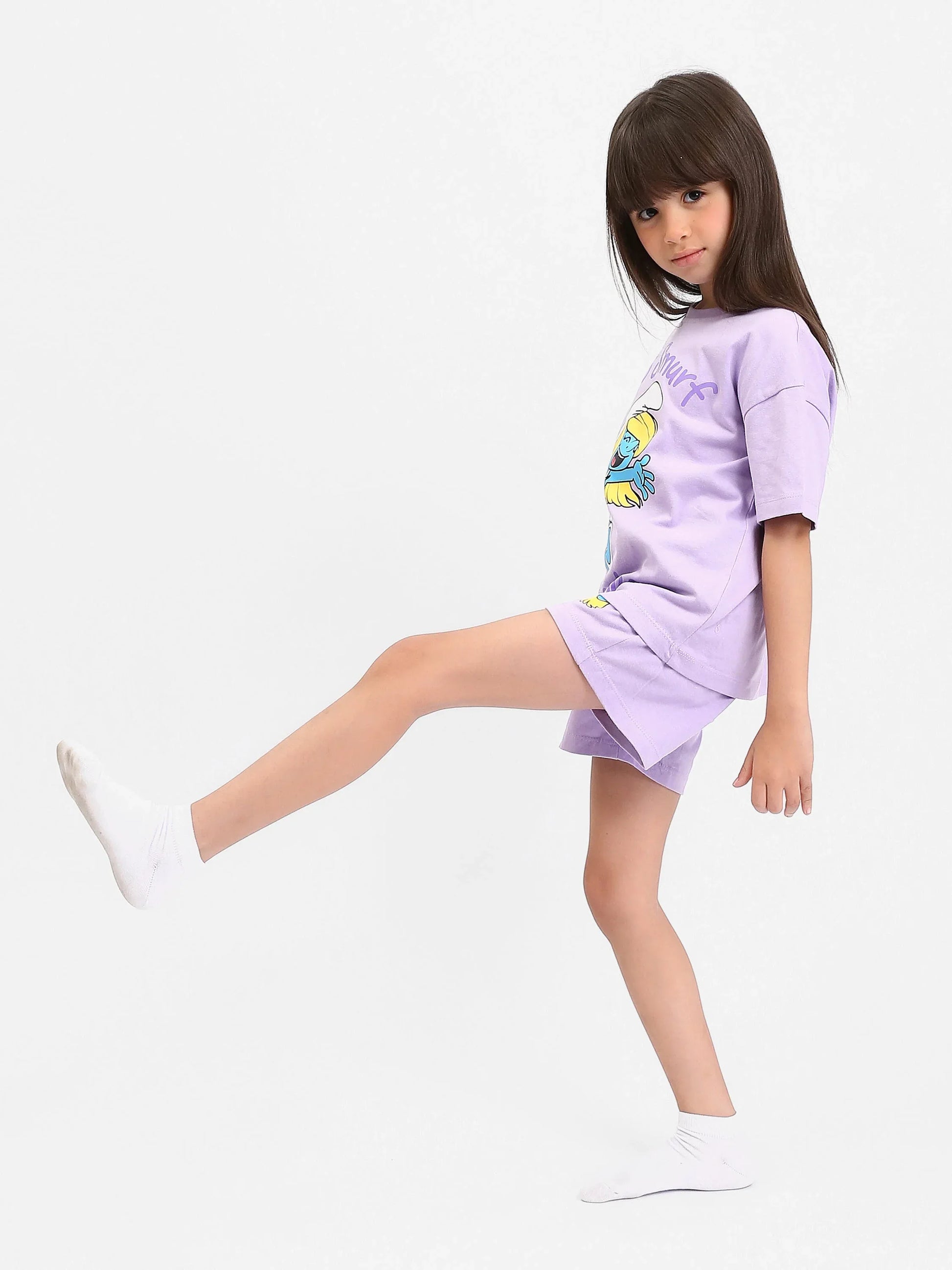 Ensemble Pyjama Fille "Smurfette" - PJS24SSNN71020MG1 - Justyol