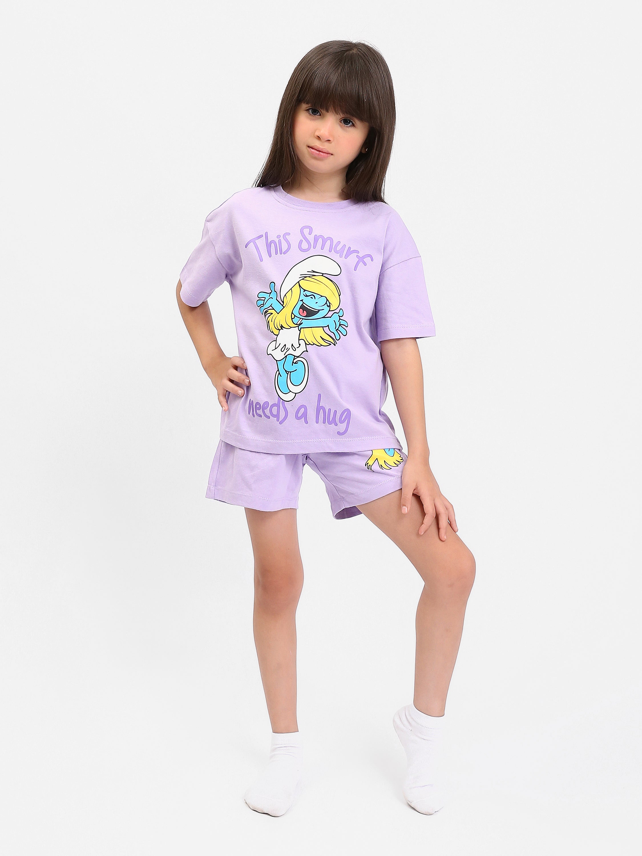 Ensemble Pyjama Fille "Smurfette" - PJS24SSNN71020MG1