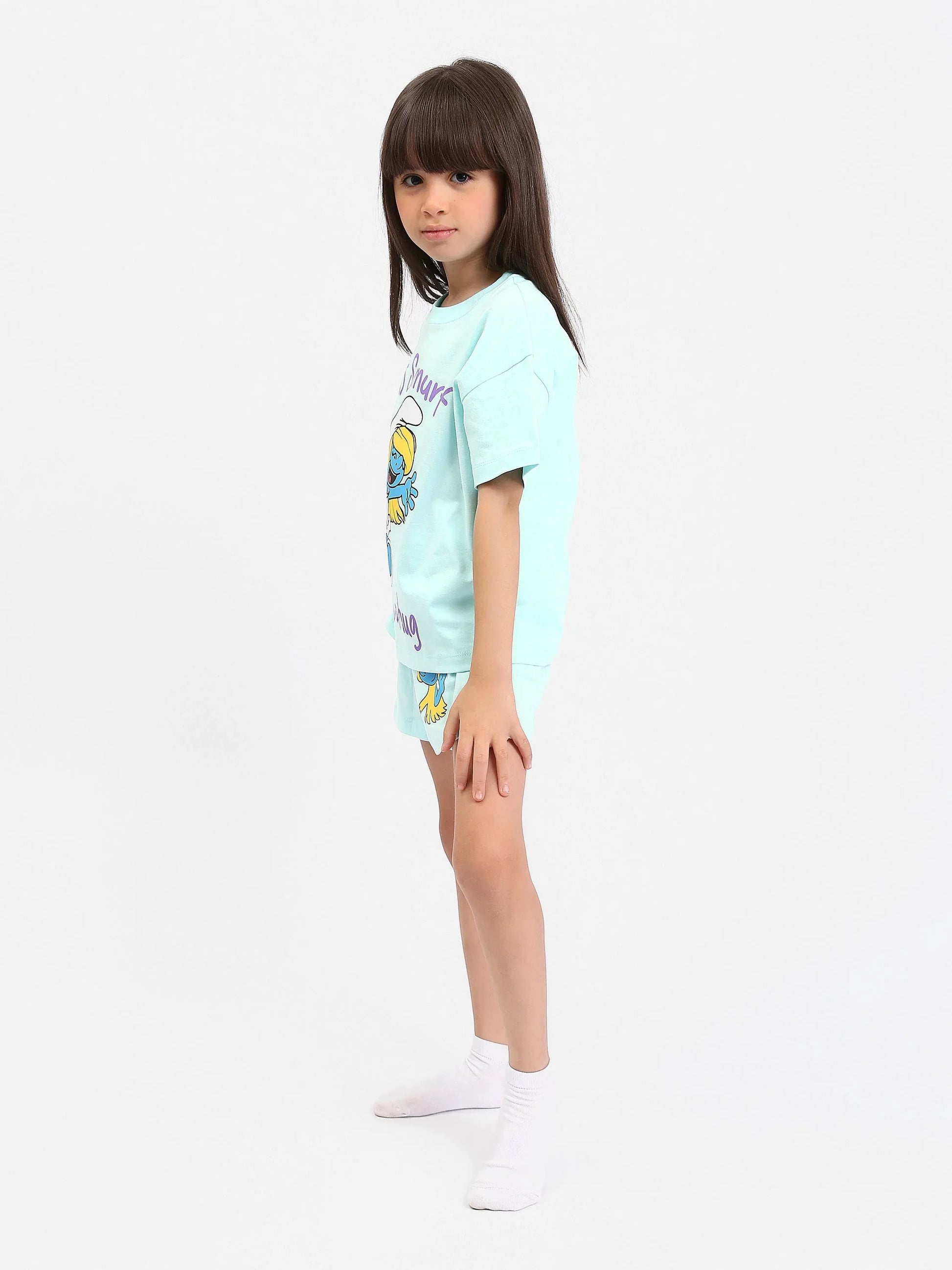 Ensemble Pyjama Fille "Smurfette" - PJS24SSNN71020MG1 - Justyol