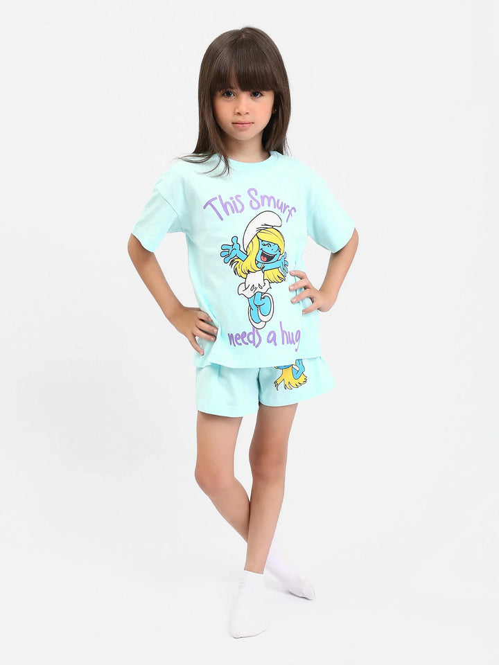 Ensemble Pyjama Fille "Smurfette" - PJS24SSNN71020MG1