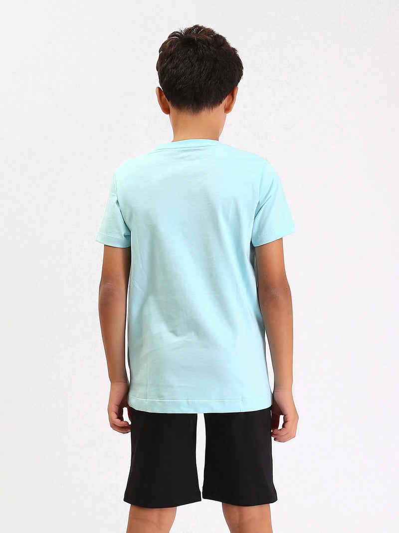 Pyjama Ado Garçon 2 Pièces Été – T-shirt Imprimé + Short - PJS25SSNP77039MJ1