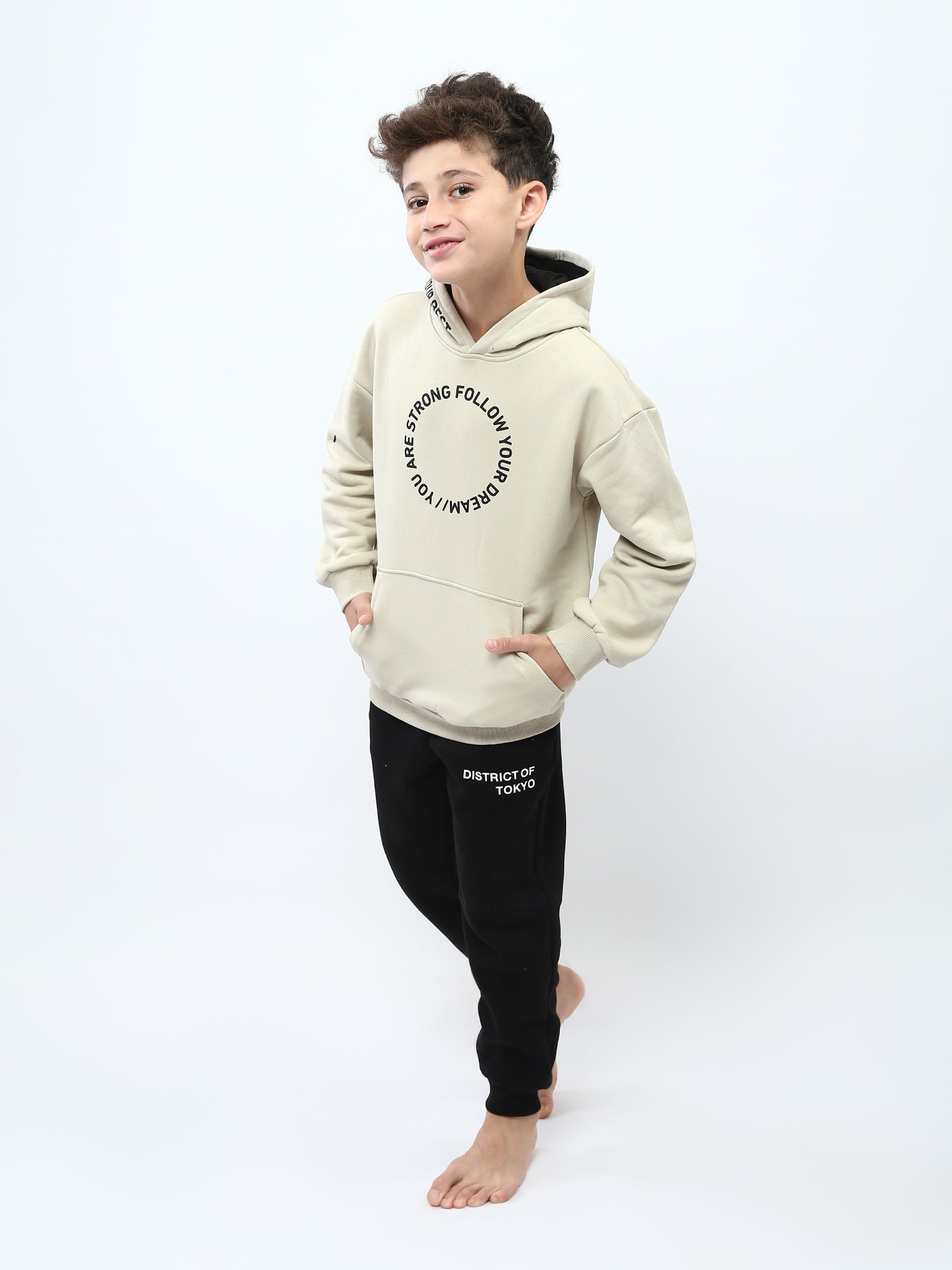 Pyjama Garçon 2 Pièces à Capuche Imprimé Follow Your Dream - PJS25WLNN76521MJ1