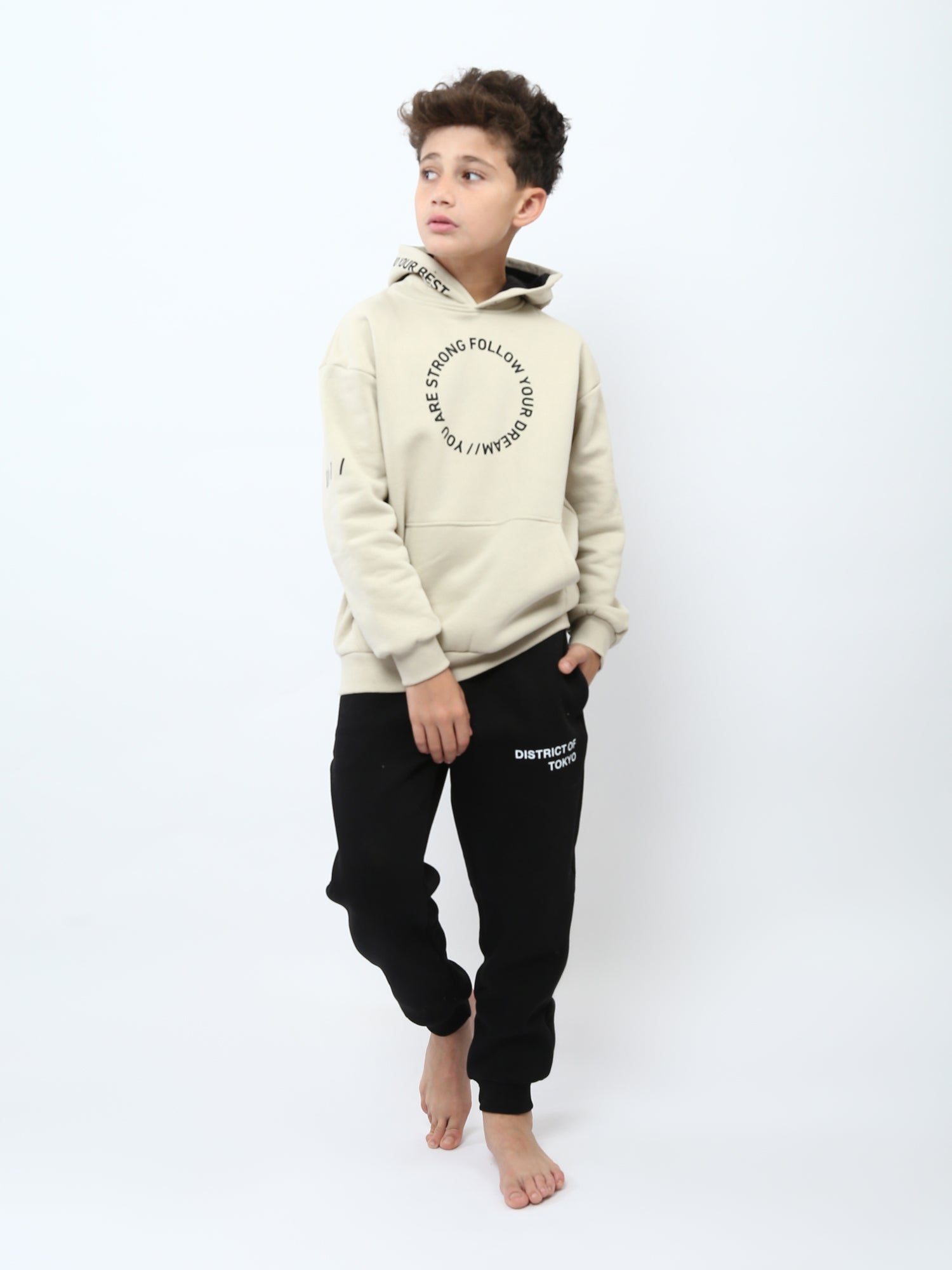 Pyjama Garçon 2 Pièces à Capuche Imprimé Follow Your Dream - PJS25WLNN76521MJ1