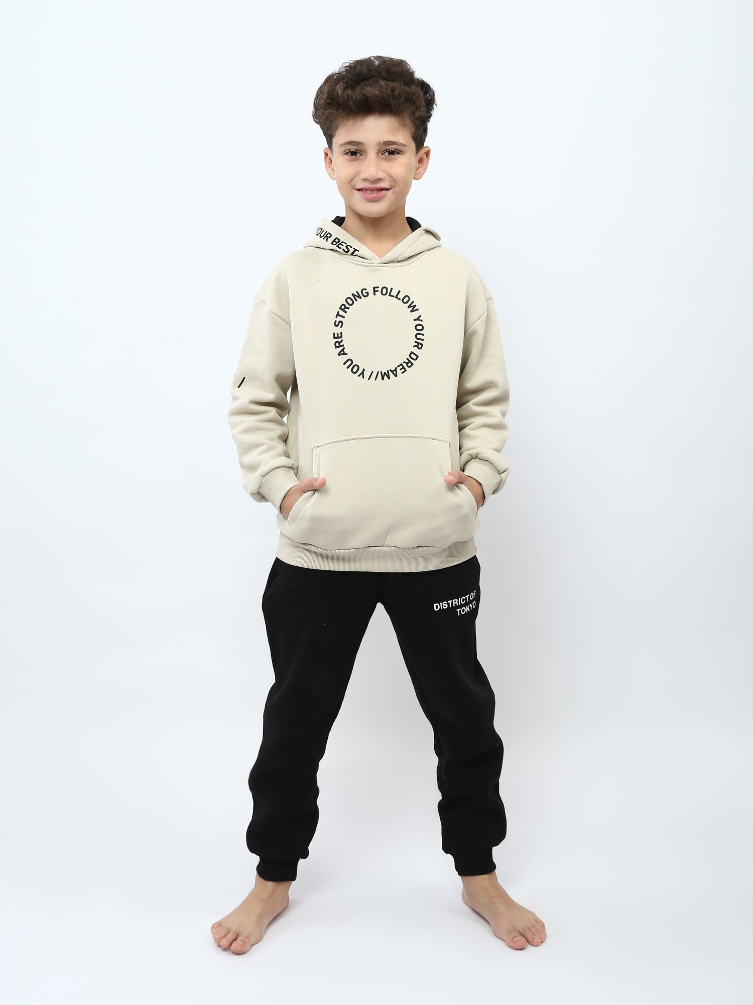 Pyjama Garçon 2 Pièces à Capuche Imprimé Follow Your Dream - PJS25WLNN76521MJ1