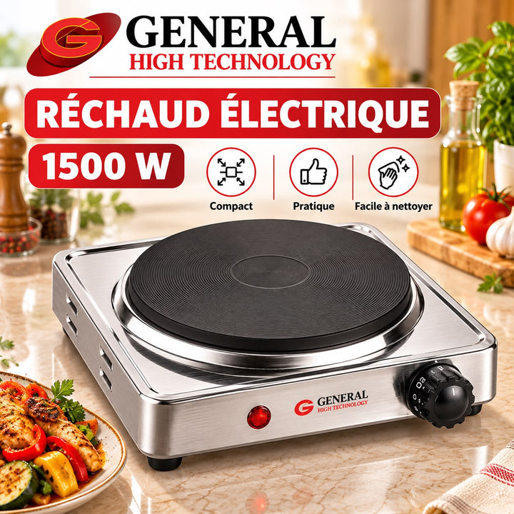 موقد كهربائي جنرال بعين واحدة 1500 واط – General High Technology