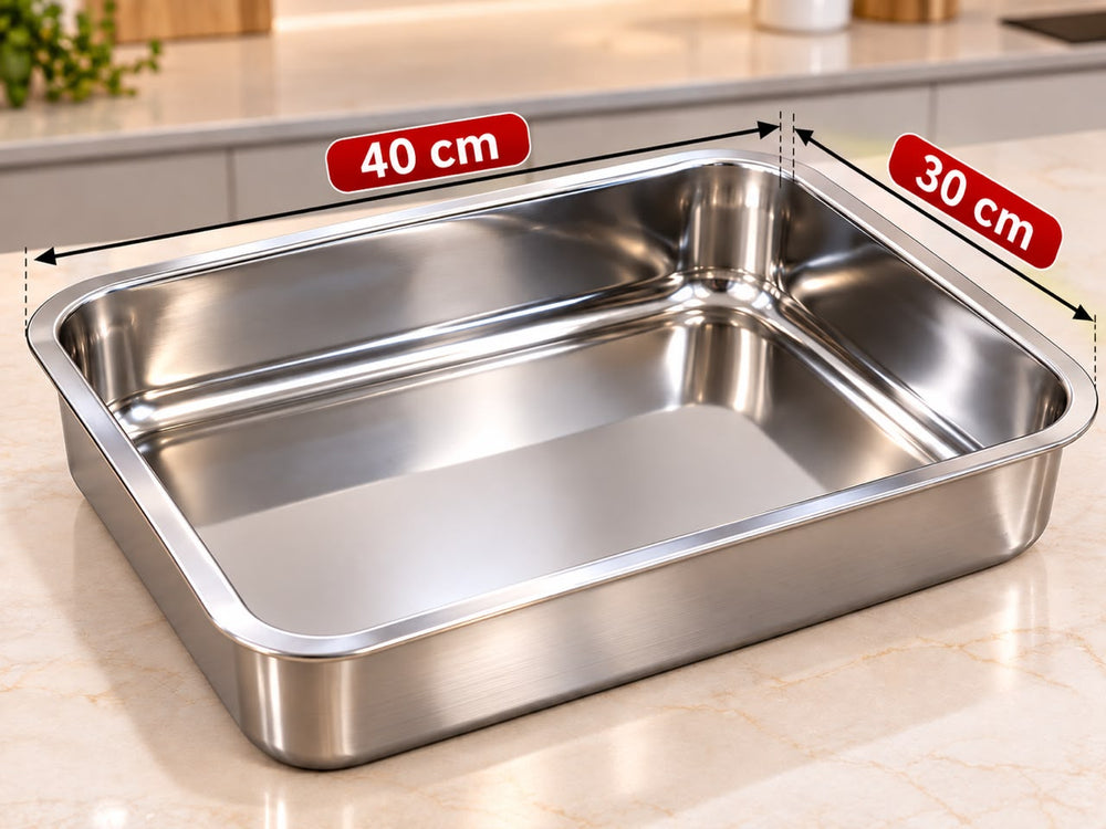 plat a four inox 40X30
