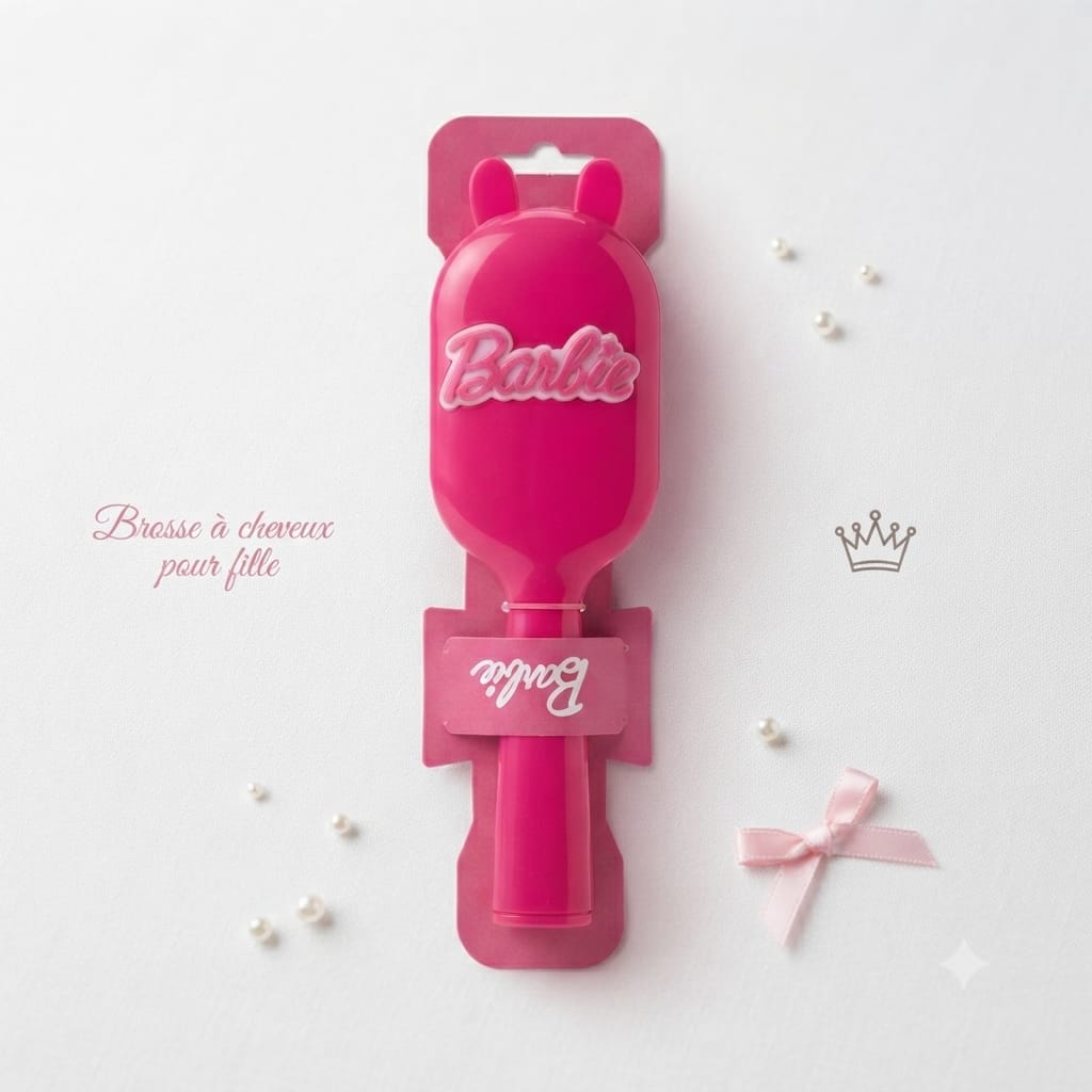 Kit de soins et trousse rose "WASHBAG" avec brosse Barbie et accessoires nettoyants de visage en silicone