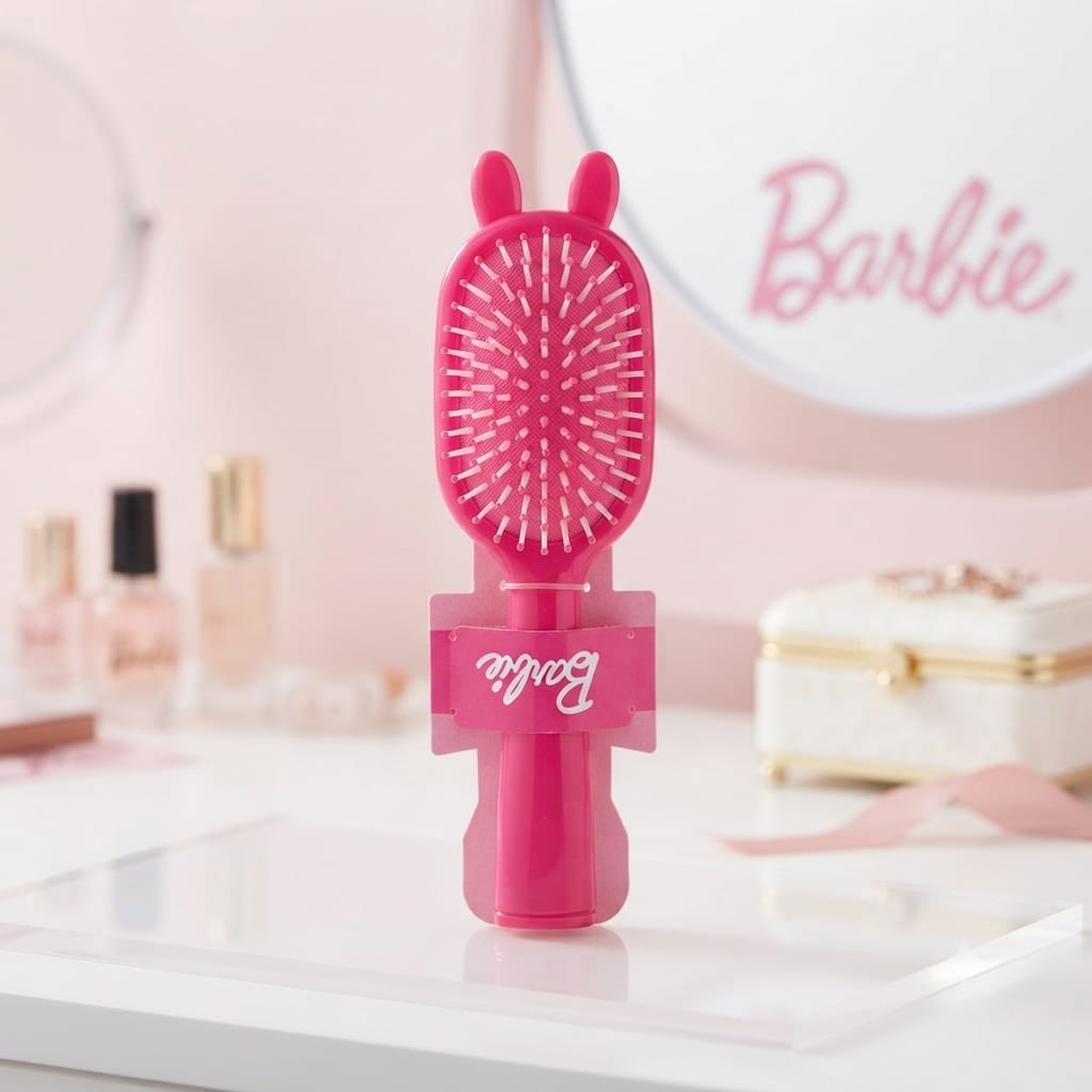 Kit de soins et trousse rose "WASHBAG" avec brosse Barbie et accessoires nettoyants de visage en silicone