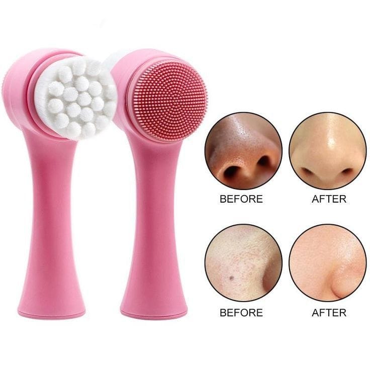 Kit de soins et trousse rose "WASHBAG" avec brosse Barbie et accessoires nettoyants de visage en silicone