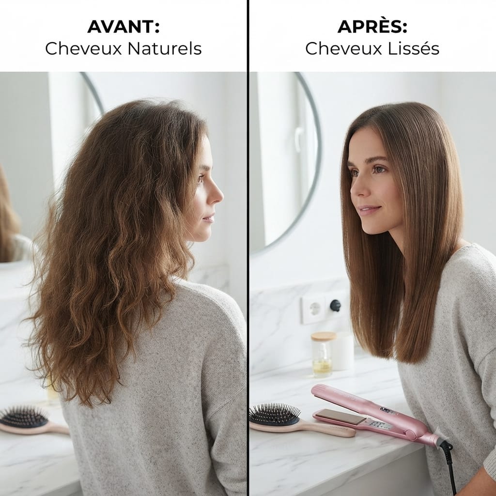 Lisseur & Boucleur Professionnel haute performance de luxe 2 en 1