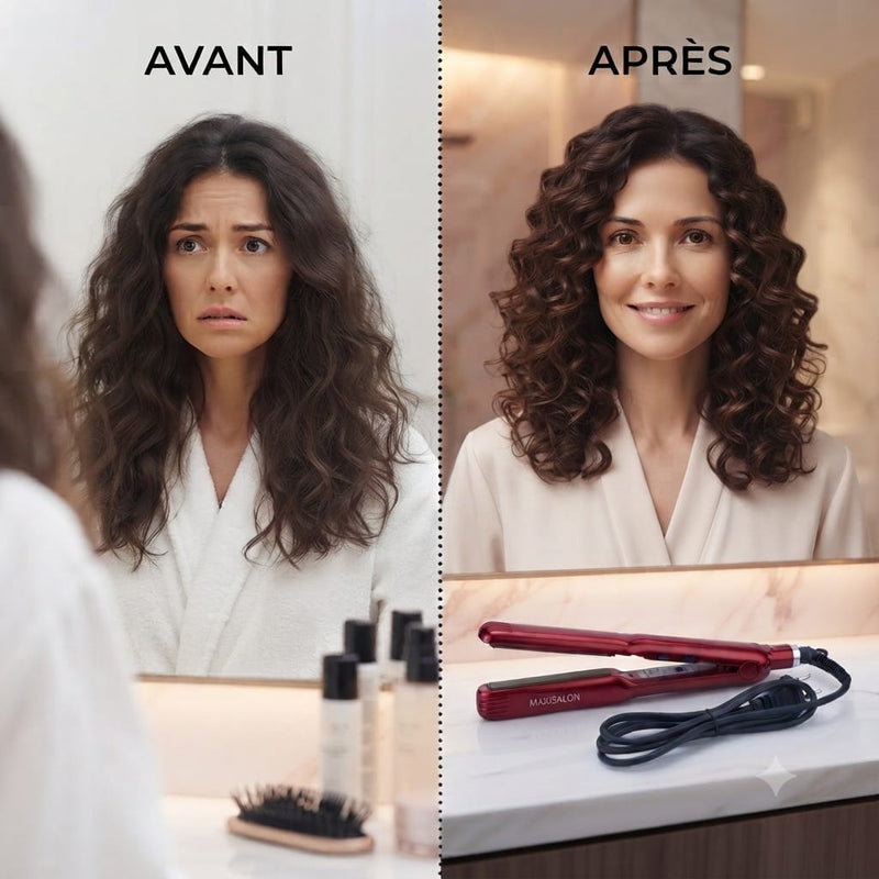 Lisseur & Boucleur Professionnel haute performance de luxe 2 en 1