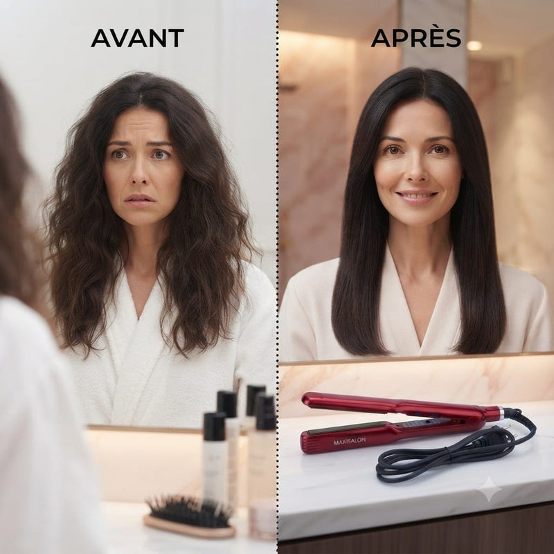 Lisseur & Boucleur Professionnel haute performance de luxe 2 en 1