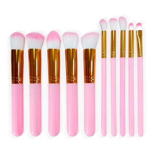 Kit de 10 pinceaux prestigieux avec trousse de rangement élégante et luxueuse