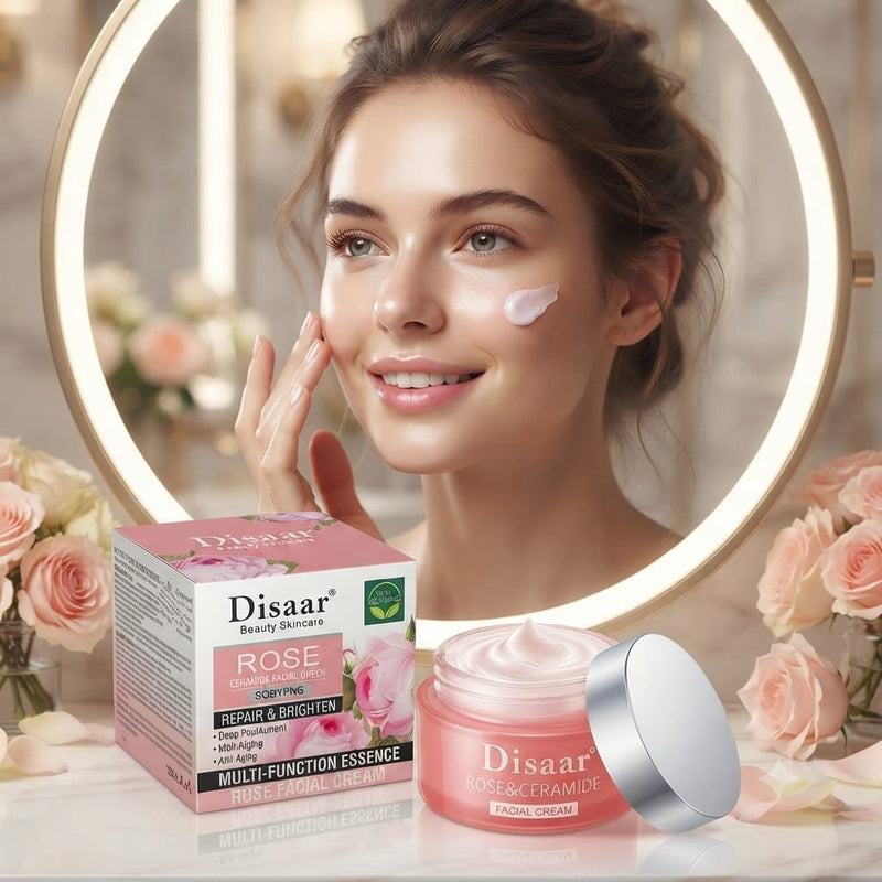 Crème Visage Disaar Rose & Céramide – Réparation & Éclat