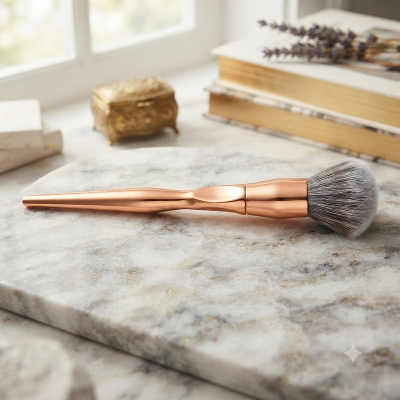 2 pinceaux luxieux brush à poils souples de maquillage
