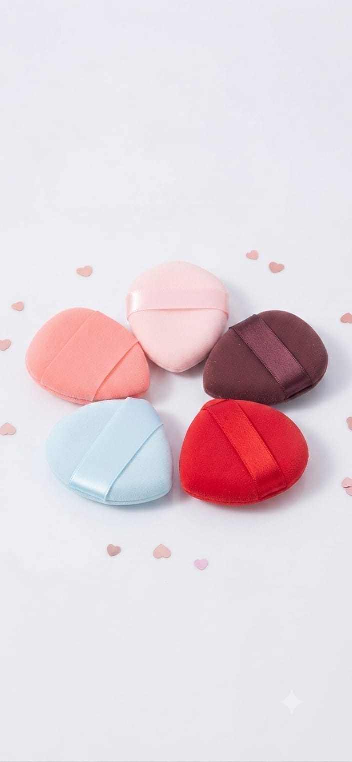 1 Palette ANYLADY Blush & Highlighter + 5 mini éponges multicolors