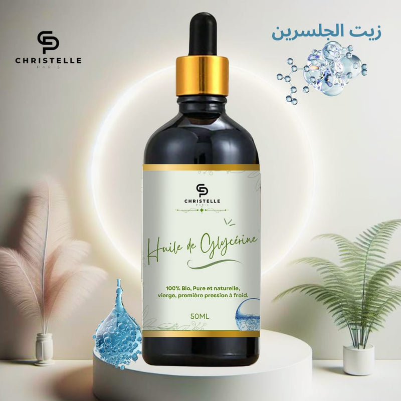 Huile de Glycérine - 100% Naturelle ET Bio - 50ml - Apaisante - Nourrissante