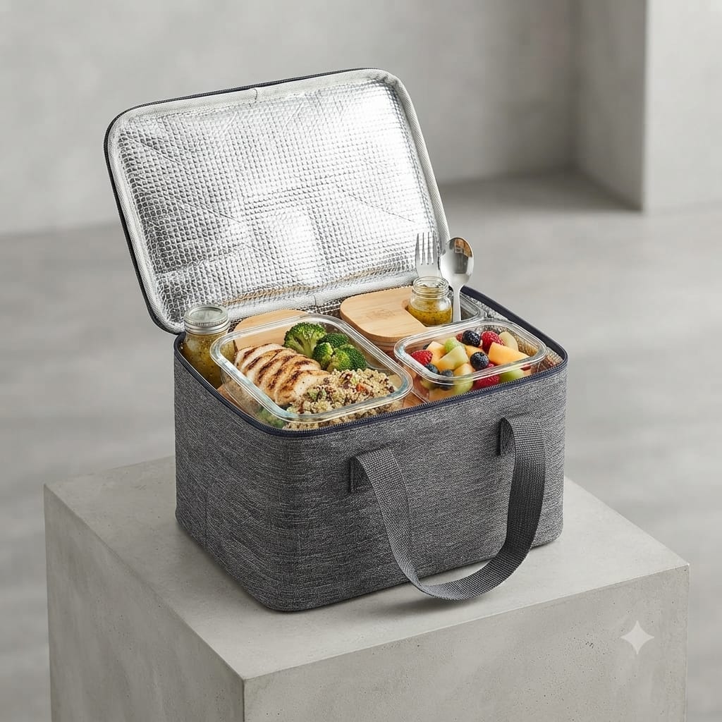 Lunch box isotherme, Sac à déjeuner étanche réutilisable, randonnée, sac repas
