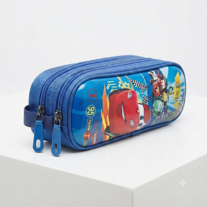 trousse rigide scolaire double compartiment excellente qualité et grande capacité