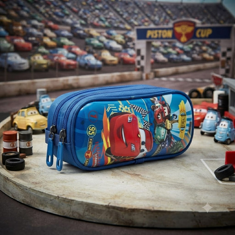 trousse rigide scolaire double compartiment excellente qualité et grande capacité