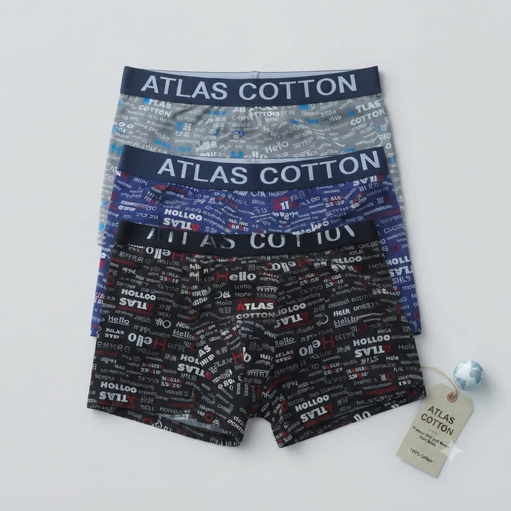 lot de 3 boxers tendance pour homme au design moderne et coloré taille S
