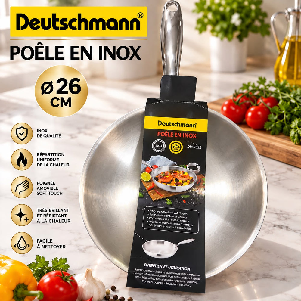POELLE DEUTCHMAN INOX 26CM