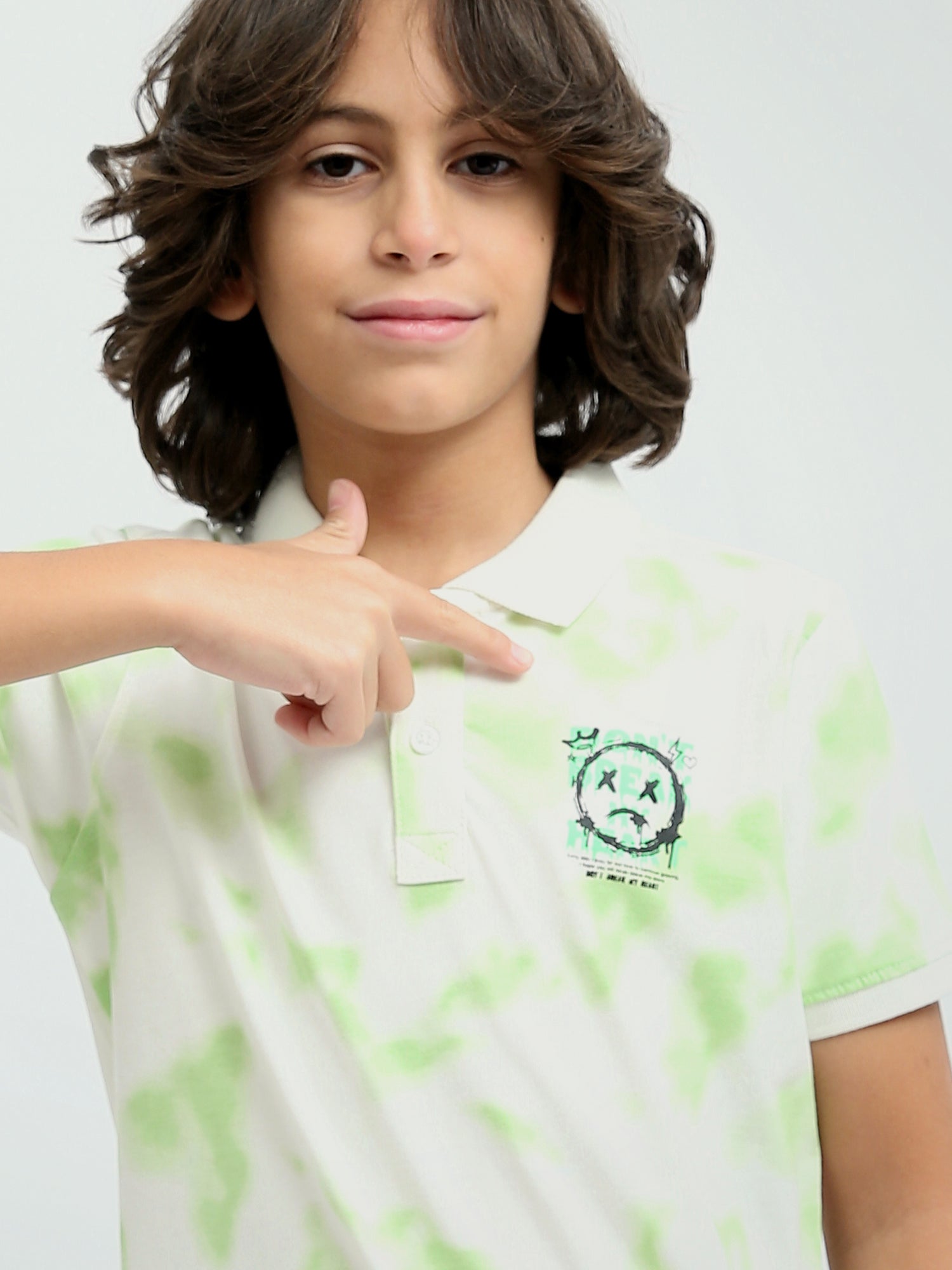 T-shirt polo pour garçon aux couleurs vives -POS24SAMR31287TB1