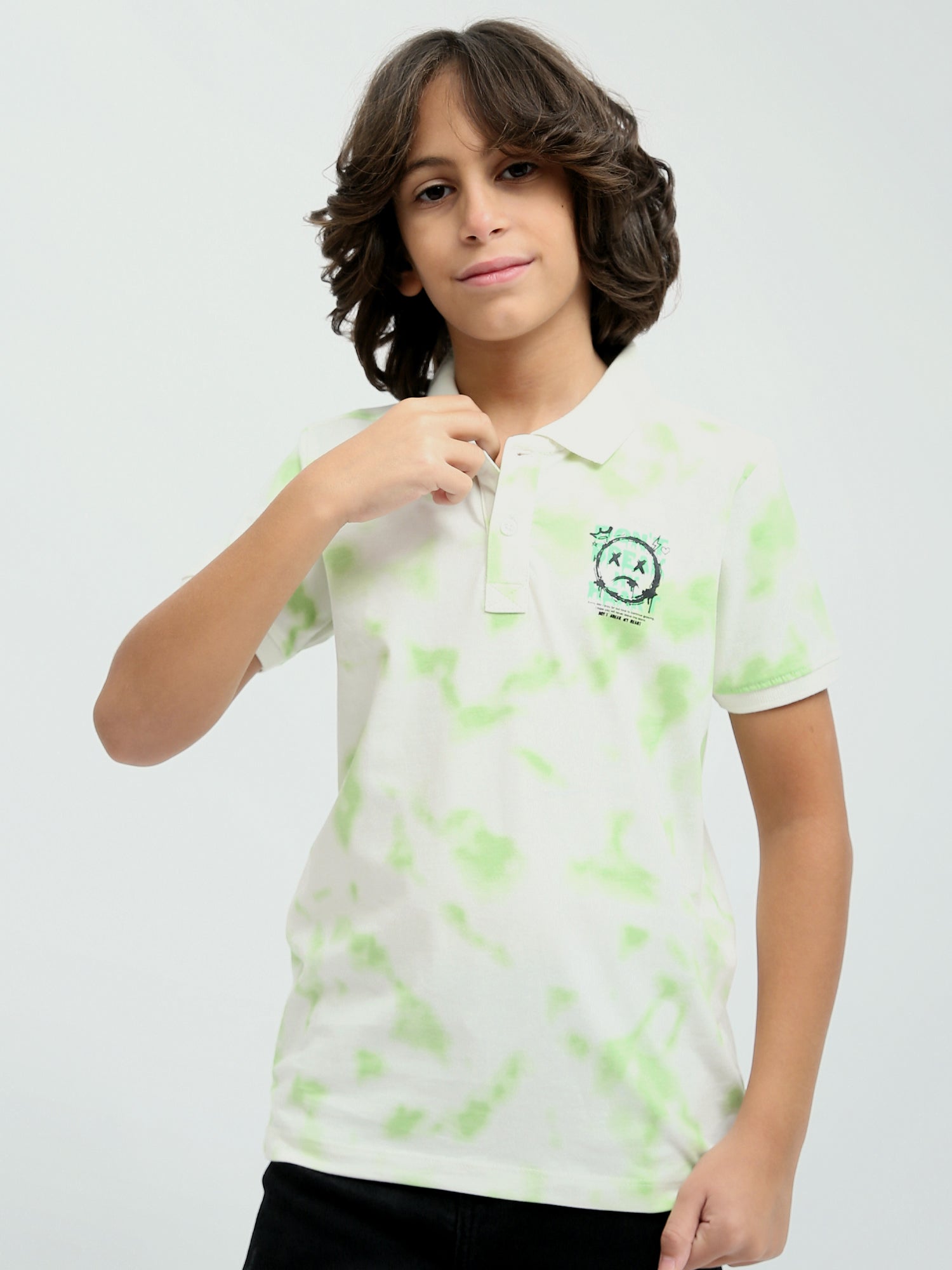 T-shirt polo pour garçon aux couleurs vives -POS24SAMR31287TB1