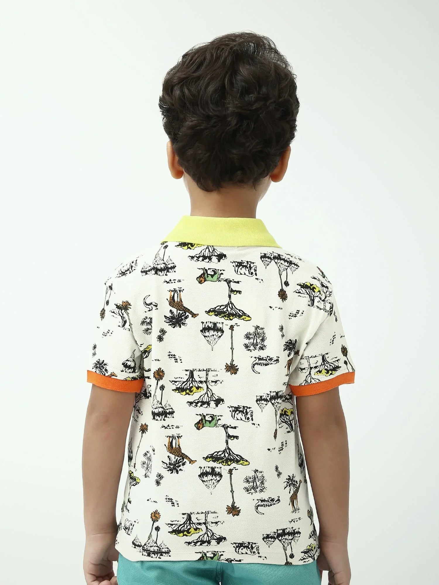 Polo garçon imprimé safari avec poche poitrine – POS24SAPI75381MB1 - Justyol