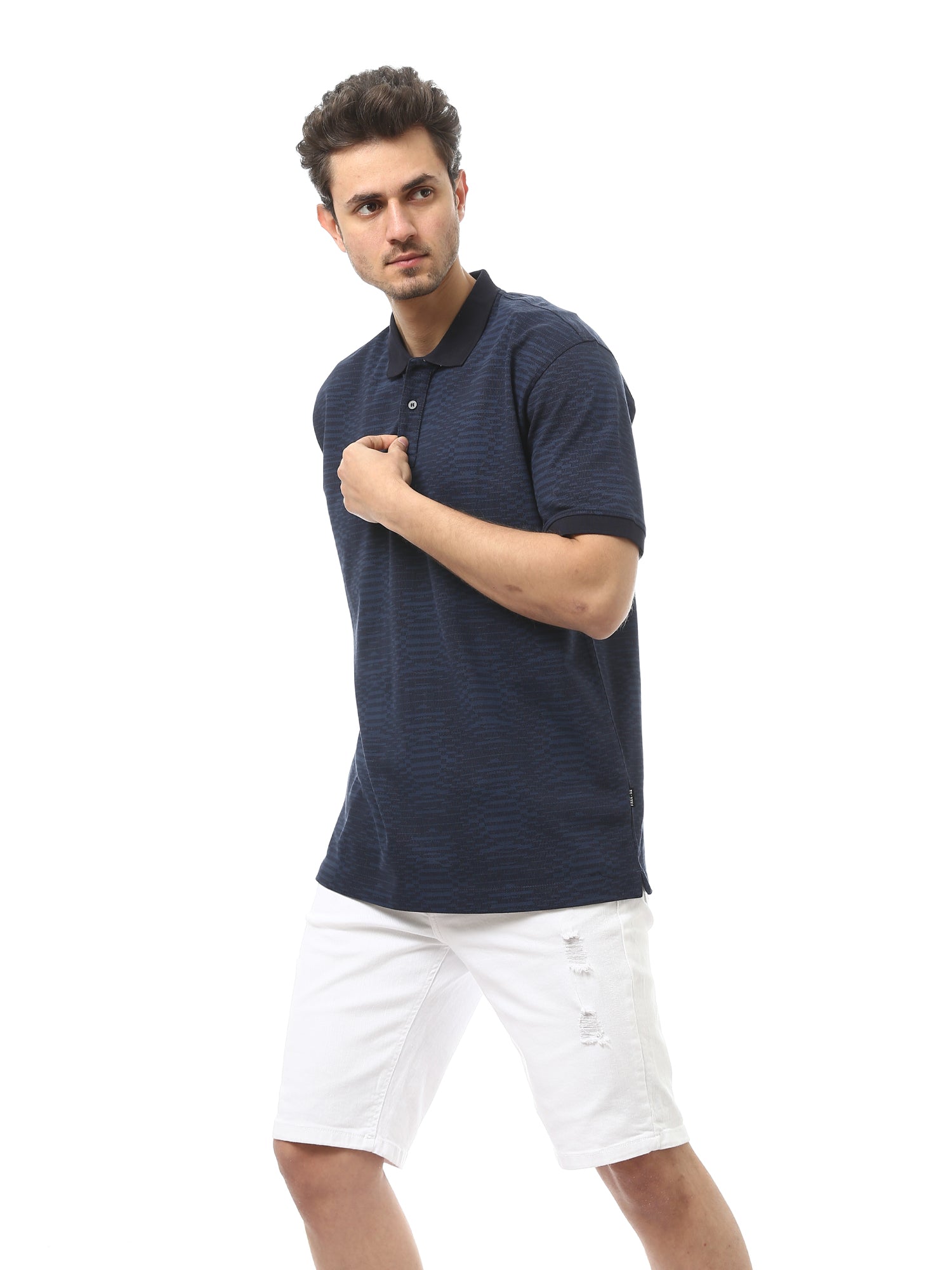 Polo Homme à Rayures Subtiles – Élégance Décontractée et Confort - POS24SAPR21779TM1