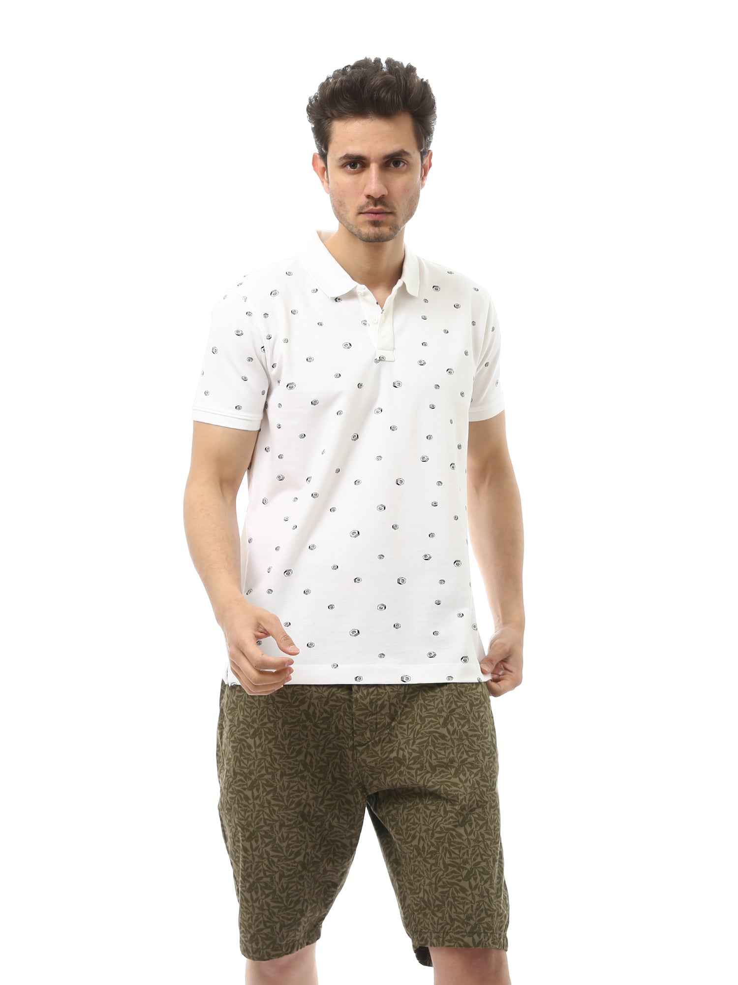 Polo homme à motif distinctif – POS24SAPR21811TM1