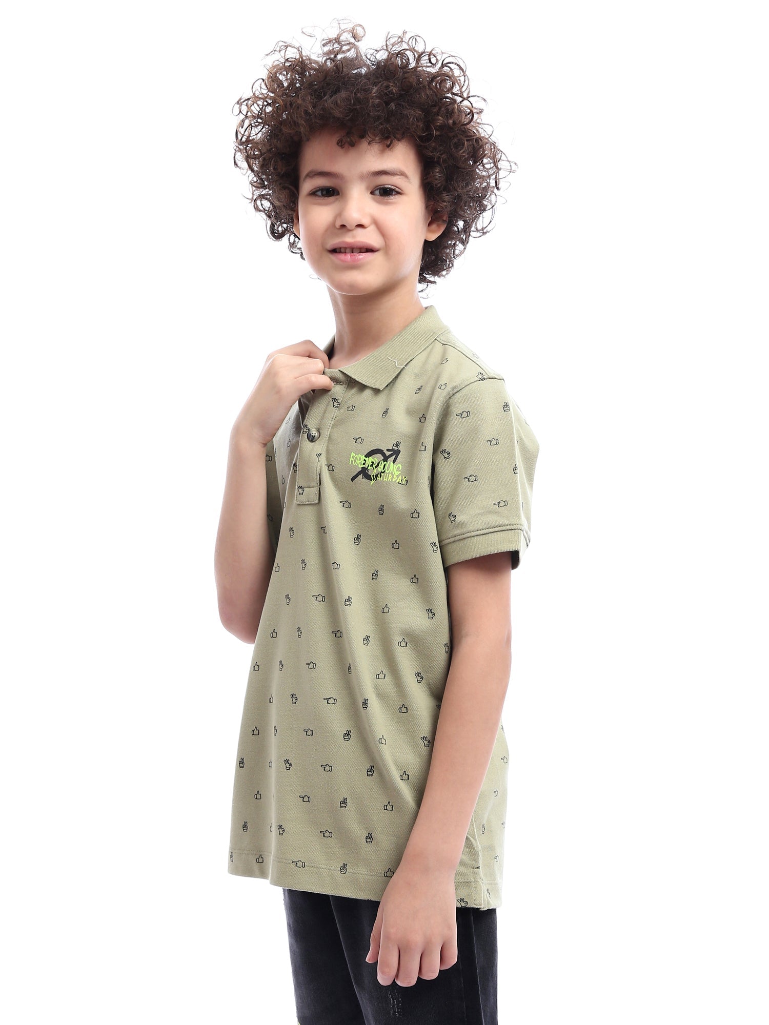 Polo garçon unique avec illustrations – POS24SAPR31289TB1