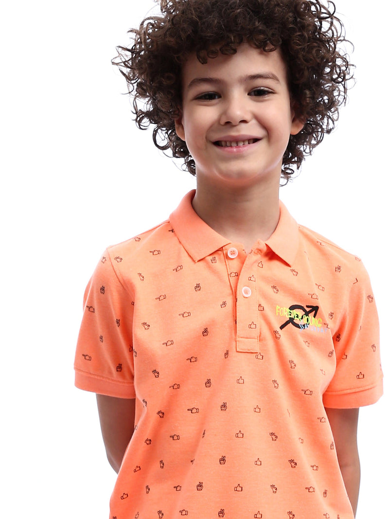 Polo garçon unique avec illustrations – POS24SAPR31289TB1