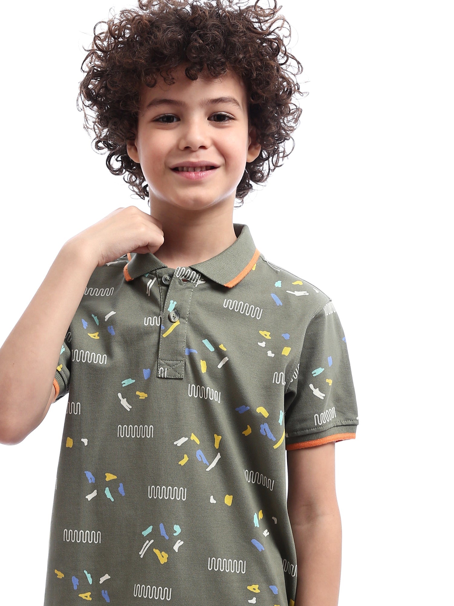 Polo enfant aux motifs ludiques et aux couleurs vives – POS24SAPR31293TB1
